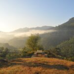 Imagen de un merendero con mirador, a las afueras de Balmaseda